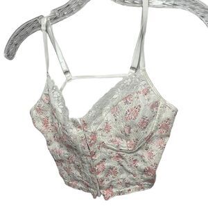 Shein Floral Print Cami Top Bustier Corset. Size XS.